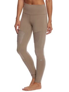 Alo High-Waist Moto Panel Leggings - Taupe